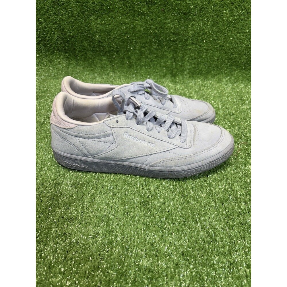 Reebok Womens Club C 85 NBK Classic Shoes Sneakers Size 8.5 CM9055 Purple Fog
